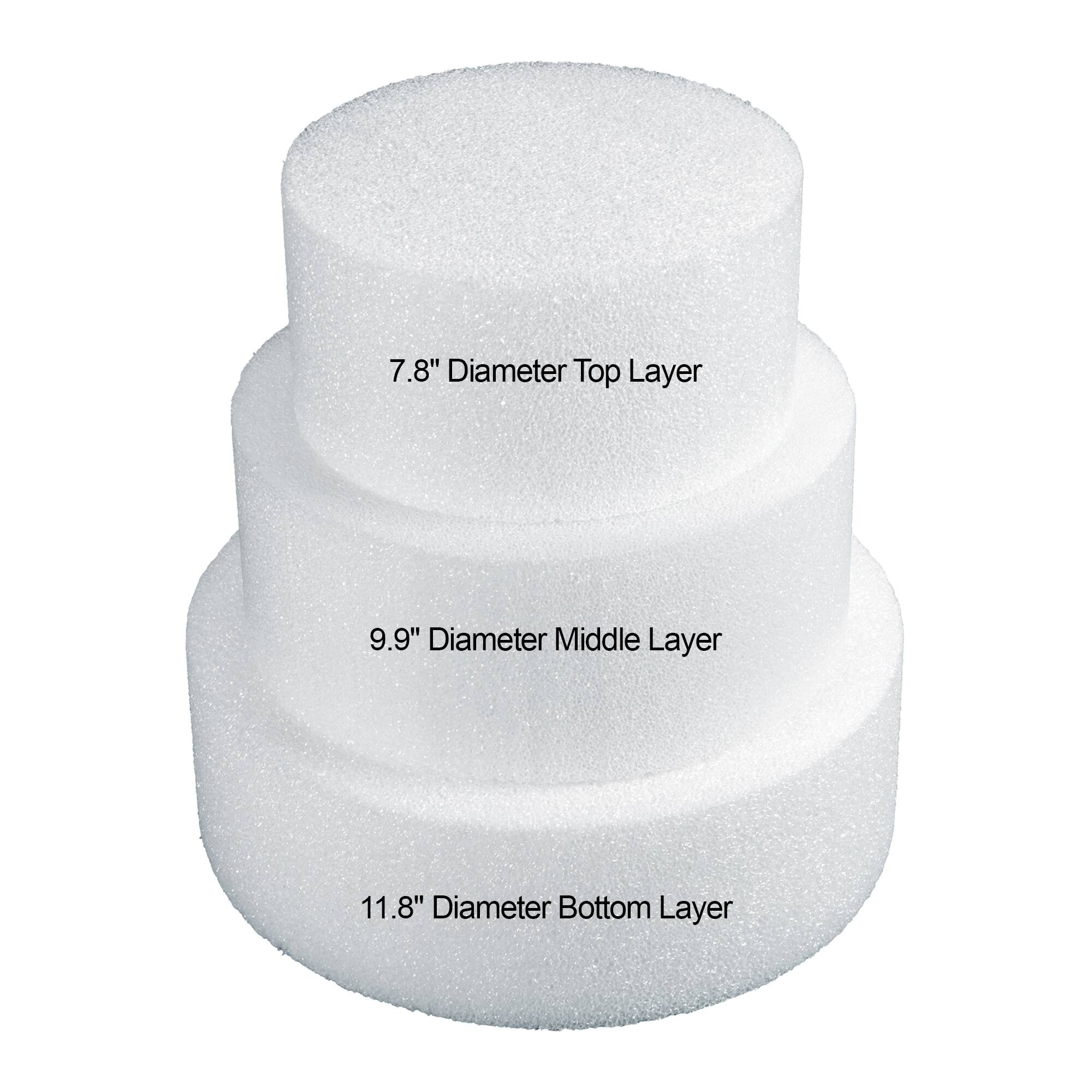 12 Pack: FloraCraft® CraftFōM Round Cake Form White